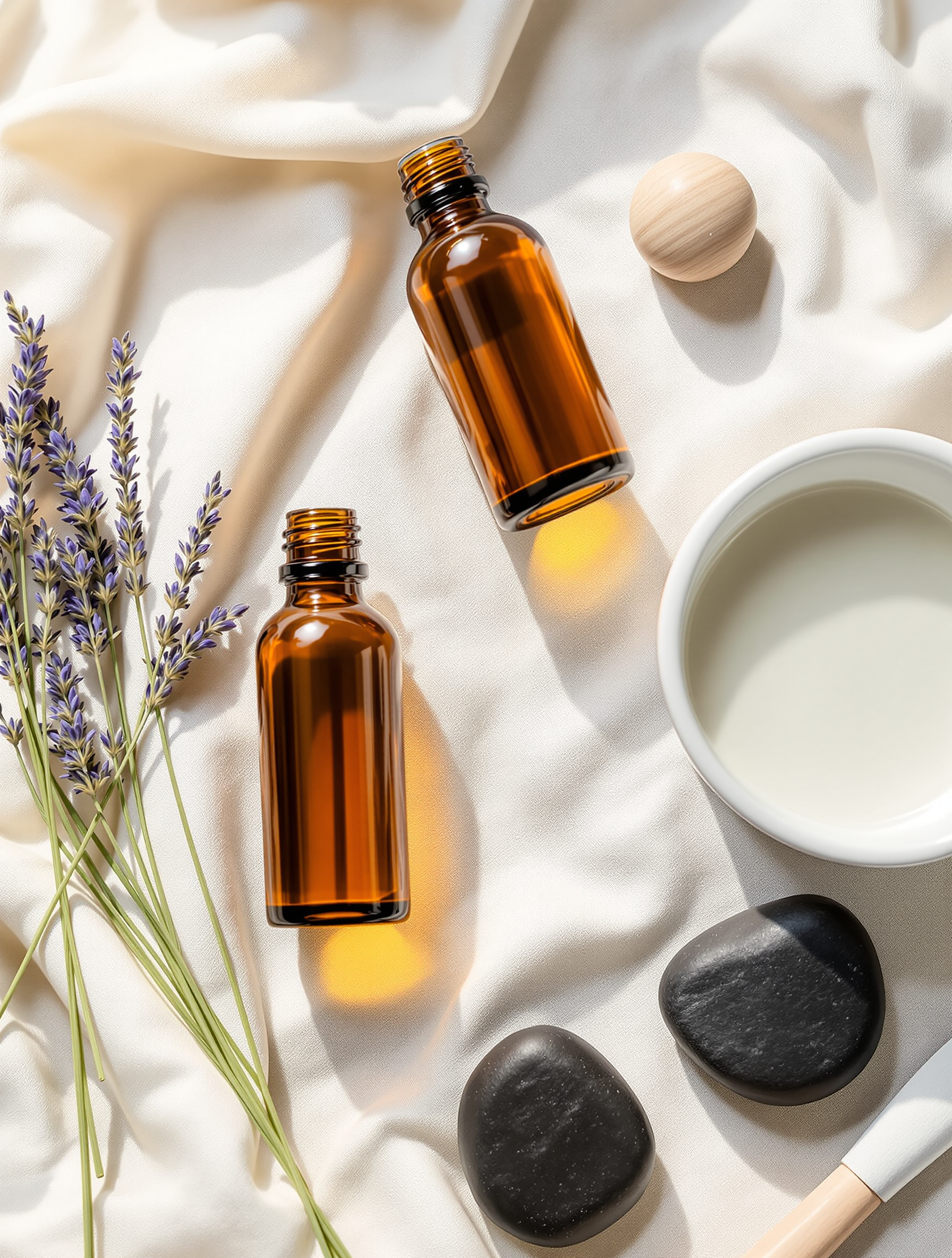 Massageoliën en -materialen — biologische producten bij Pura Studio